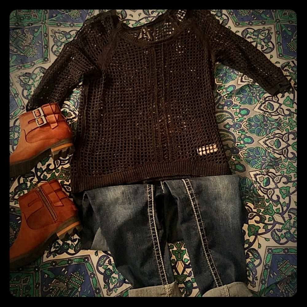 Net sweater
